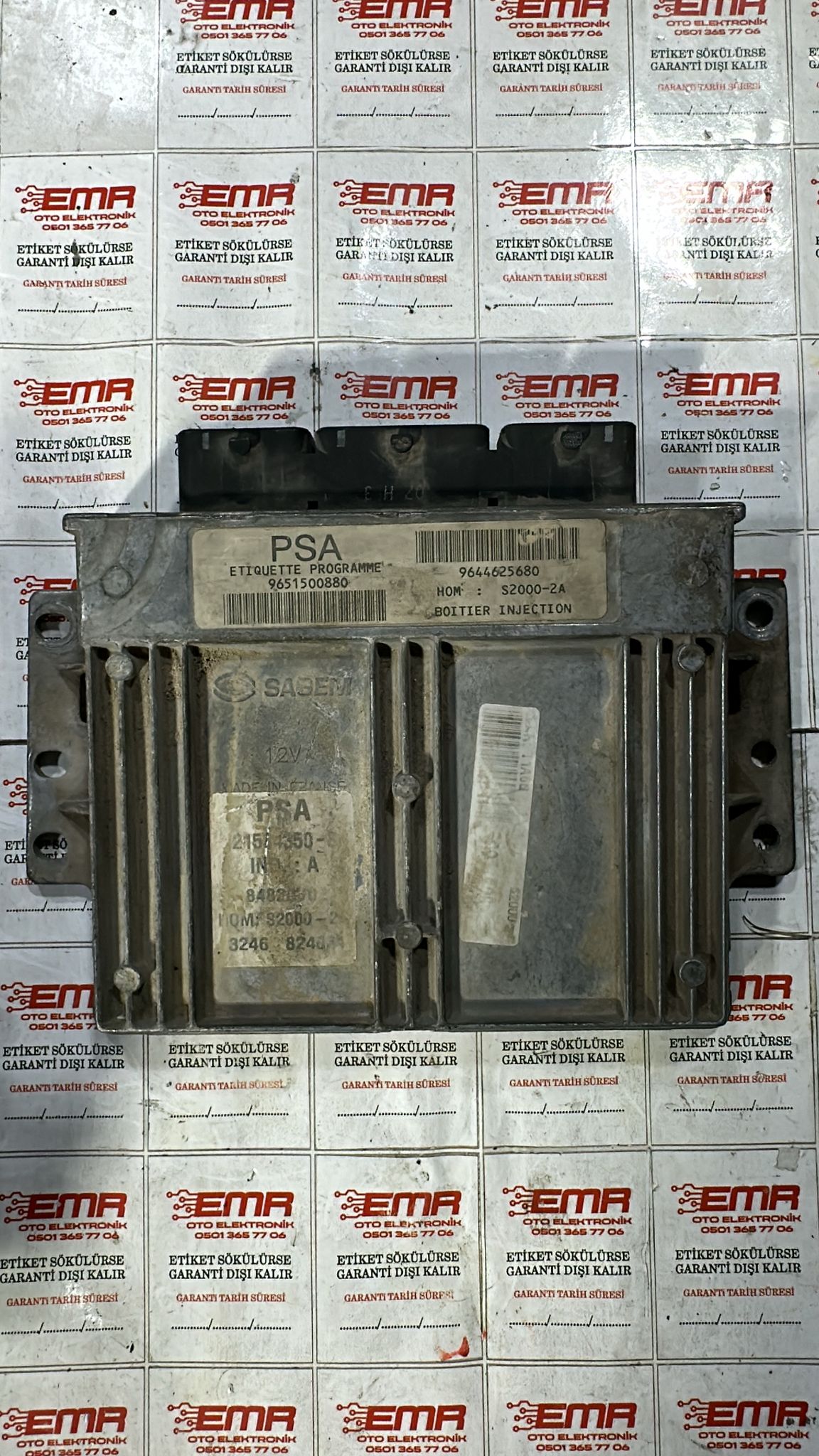 PEUGEOT 206 1.4 BENZİNLİ MOTOR BEYNİ OTOMATİK MANUEL 9651500880 9644625680 S2000-2A